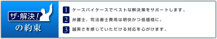 「ザ・解決!」の約束